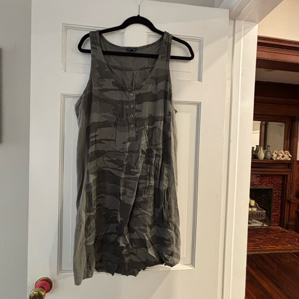 Splendid Camouflage Sleeveless Dress